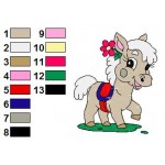 Animal Baby Horse Embroidery Design